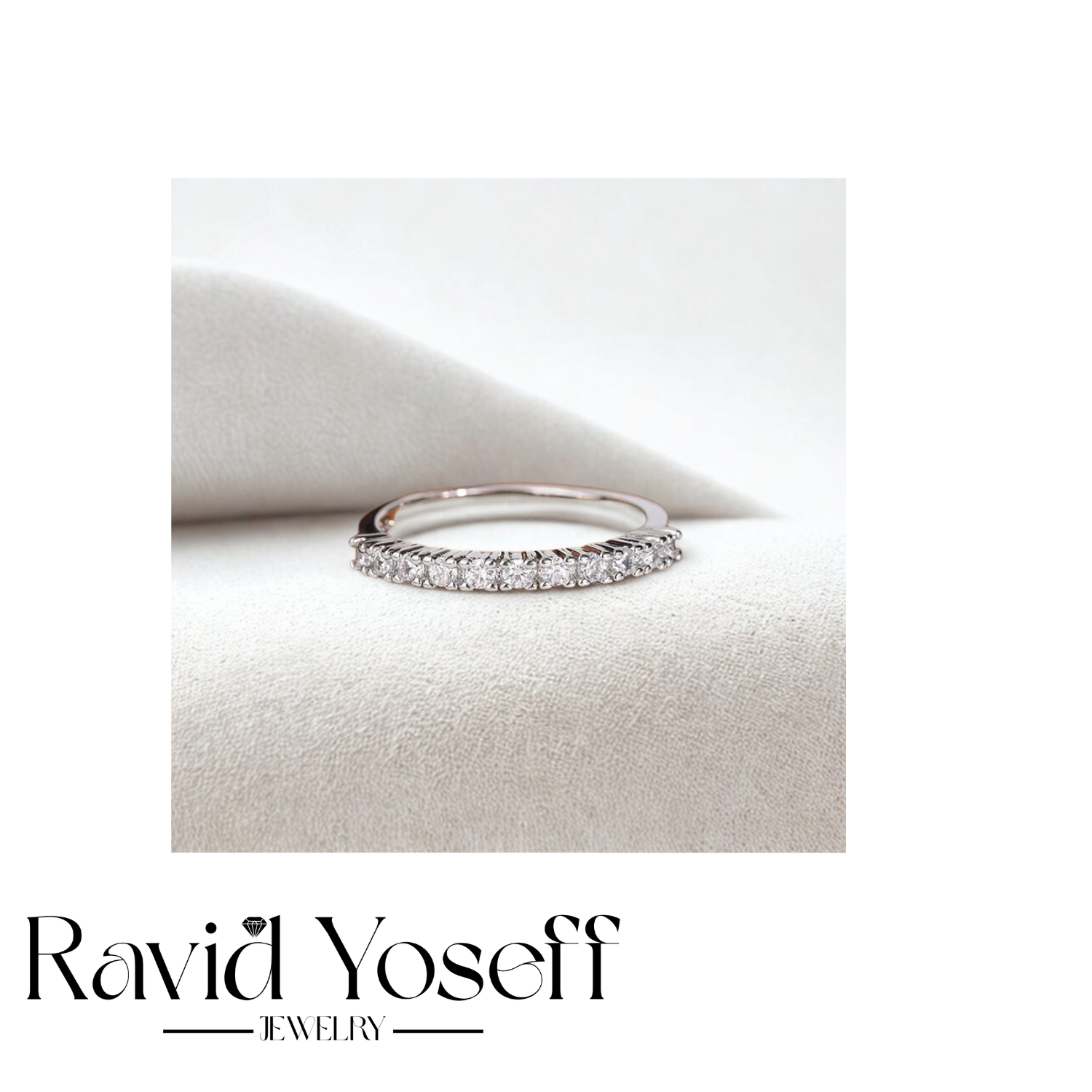 יוקרתית Moissaniteטבעת אוריה