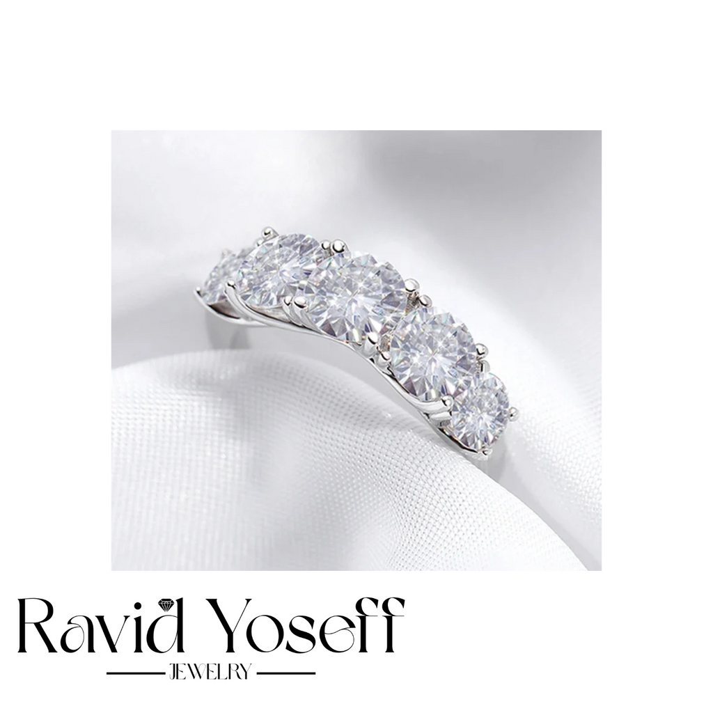 יוקרתית moissanite טבעת דניאל