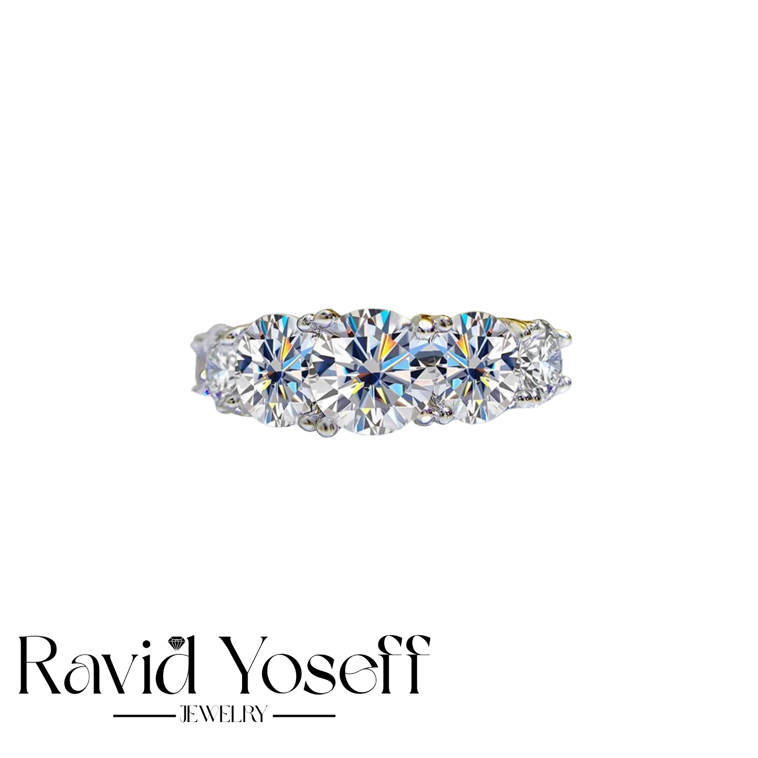 יוקרתית moissanite טבעת דניאל