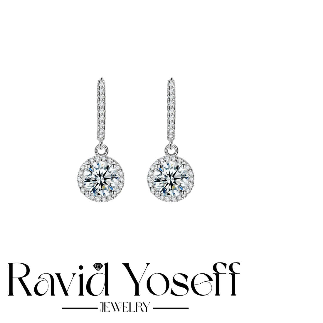 יוקרתיים Moissanite עגילי אמה