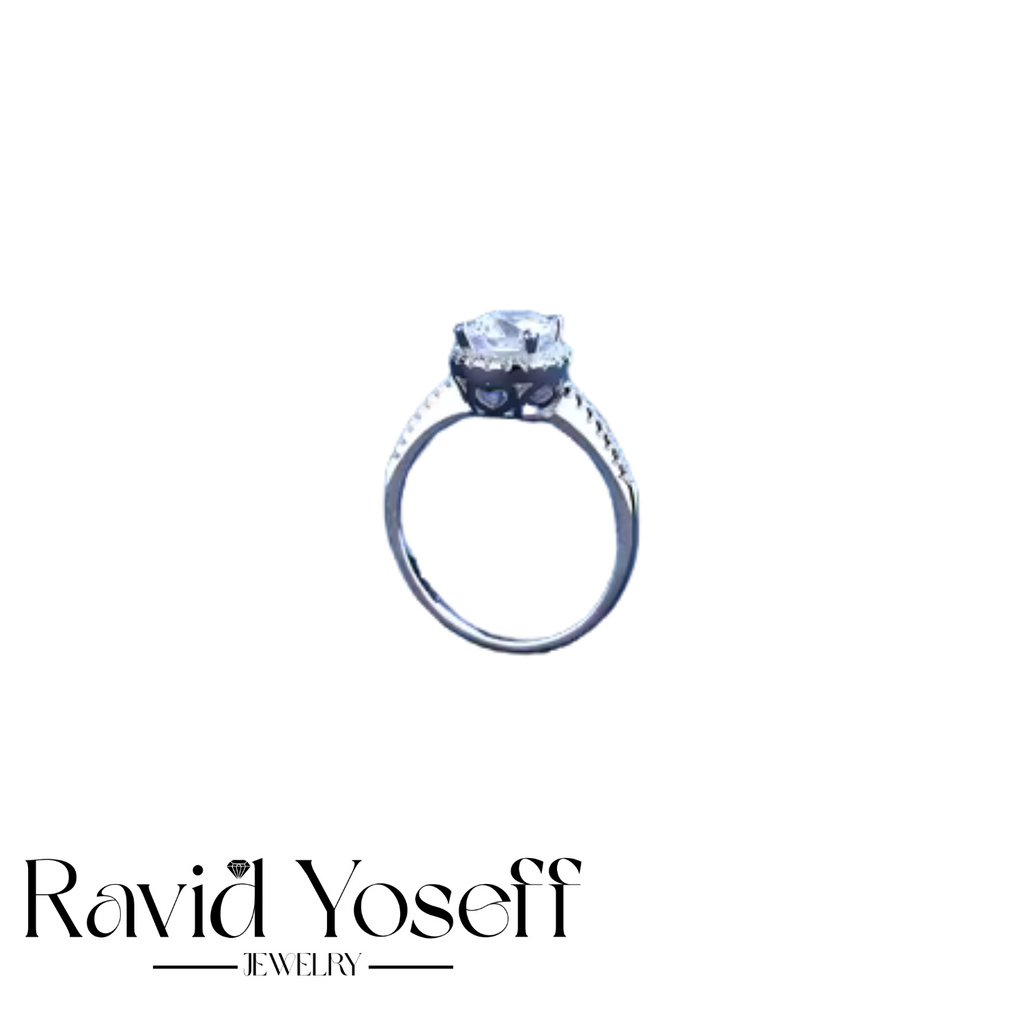 יוקרתית Moissanite טבעת גאיה