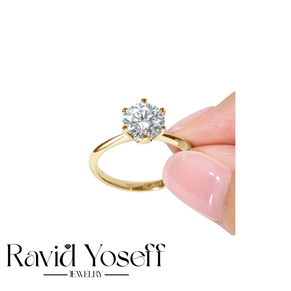יוקרתית Moissaniteטבעת אנה