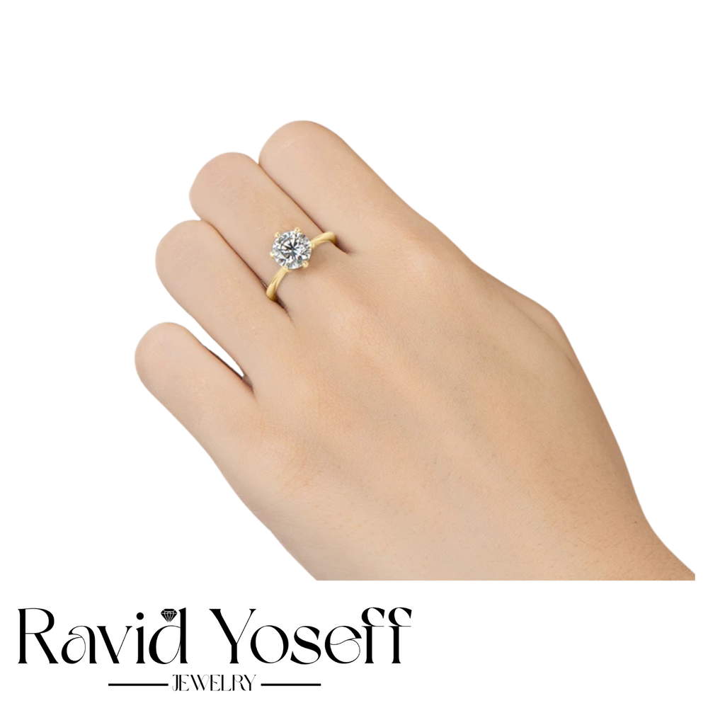 יוקרתית Moissaniteטבעת אנה