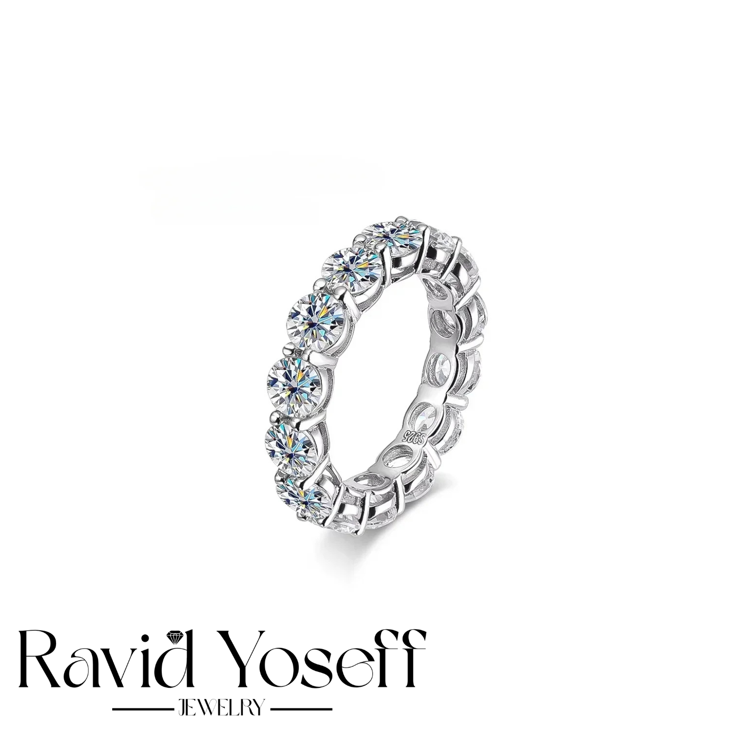 יוקרתית Moissanite טבעת נטע