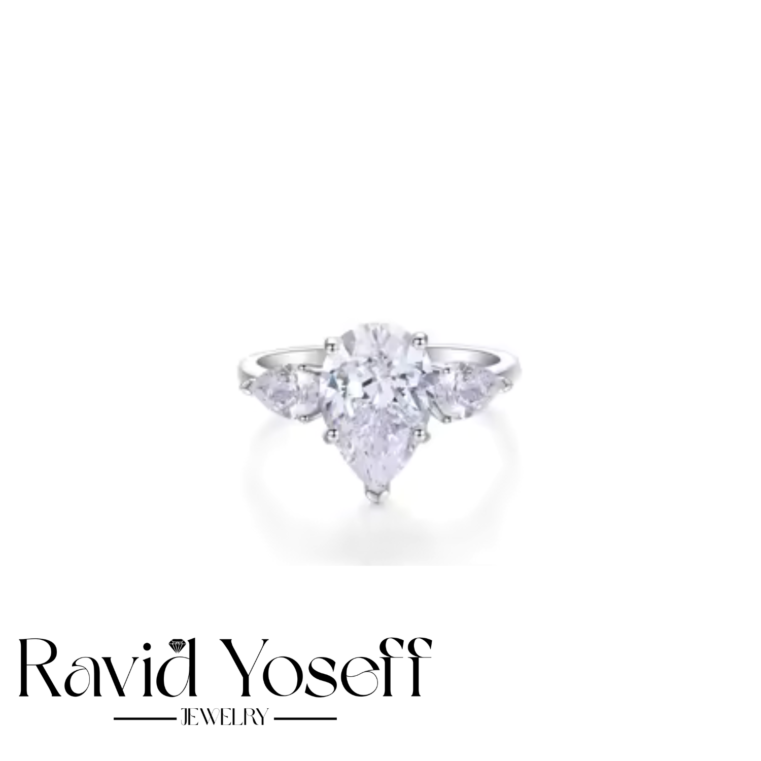 יוקרתית Moissanite טבעת אודיה