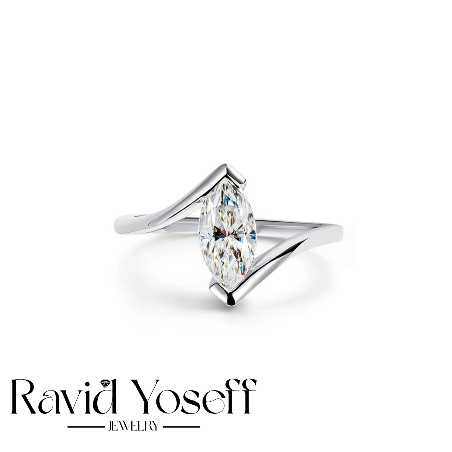 יוקרתית Moissanite טבעת יאנה